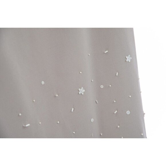 Worth Womens Dress Pants Beaded Embellished Tapered Wool Beige Sz 6 Small - Picture 4 of 8